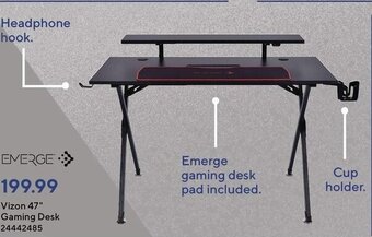 Staples Vizon 47 Gaming Desk offer