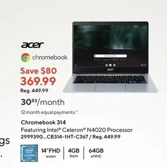 Staples Chromebook 314 offer