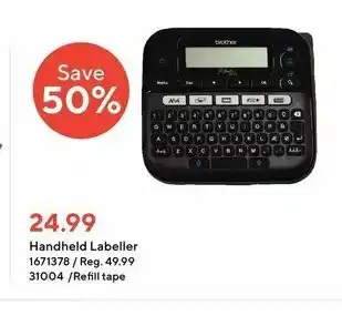 Staples Handheld Labeller offer