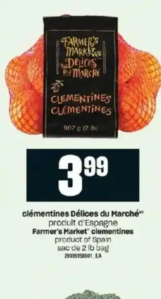 Provigo Clémentines Délices du Marché offer