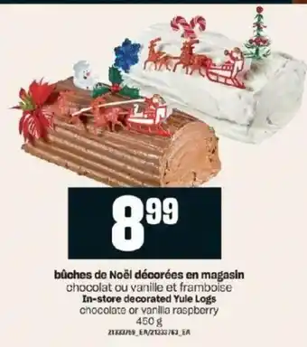 Provigo Bûche de Noël décorées e magasin offer
