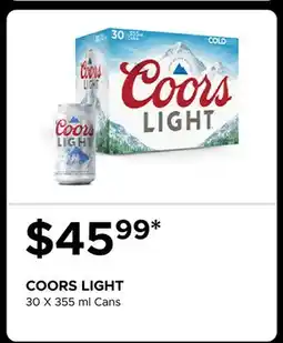 The Beer Store COORS LIGHT offer
