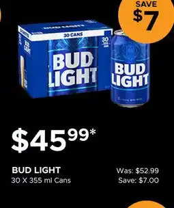 The Beer Store BUD LIGHT offer