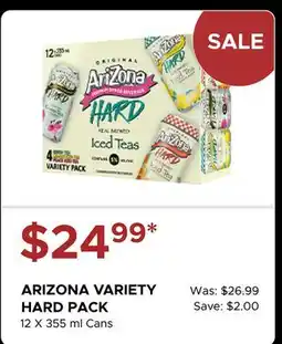 The Beer Store ARIZONA VARIETY HARD PACK offer