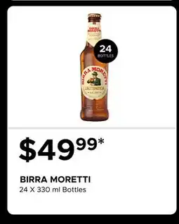 The Beer Store BIRRA MORETTI Bottles offer