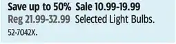 Canadian Tire NOMA Selected Light Bulbs offer