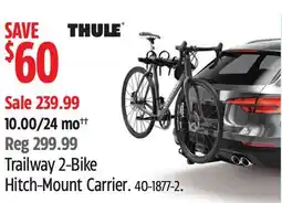 Canadian Tire THULE Trailway 2-Bike Hitch-Mount Carrier offer