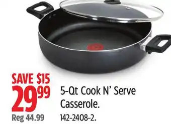 Canadian Tire T-fal 5-Qt Cook N' Serve Casserole offer