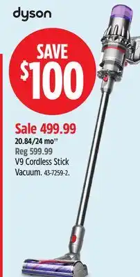 Canadian Tire dyson V9 Cordless Stick Vacuum offer