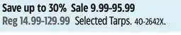 Canadian Tire Selected Tarps offer
