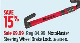 Canadian Tire MotoMaster Steering Wheel Brake Lock offer