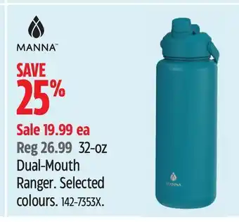 Canadian Tire MANNA 32-oz Dual-Mouth Ranger offer