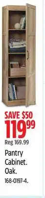 Canadian Tire Sauder Pantry Cabinet offer