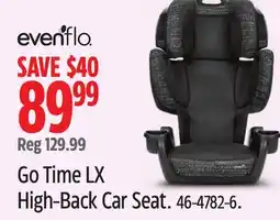 Canadian Tire Evenflo Go Time LX High-Back Car Seat offer