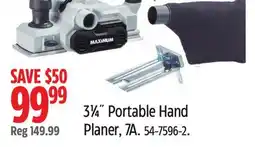 Canadian Tire MAXIMUM 31⁄4˝ Portable Hand Planer, 7A offer