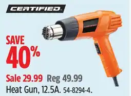 Canadian Tire Certified Heat Gun, 12.5A offer
