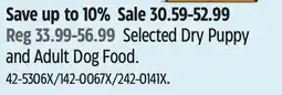 Canadian Tire IAMS Selected Dry Puppy and Adult Dog Food offer