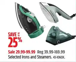 Canadian Tire Hamilton Beach Selected Irons and Steamers offer