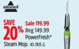 Canadian Tire Bissell PowerFresh Steam Mop offer