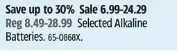 Canadian Tire Duracell Selected Alkaline Batteries offer