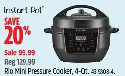 Canadian Tire Instant Pot Rio Mini Pressure Cooker offer