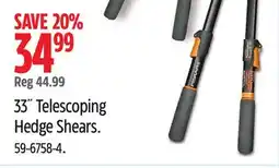 Canadian Tire Fiskars 33˝ Telescoping Hedge Shears offer