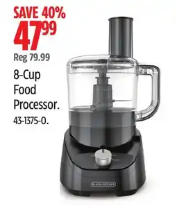 Canadian Tire Black & Decker 8-Cup Food Processor offer