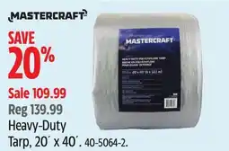 Canadian Tire Mastercraft Heavy-Duty Tarp, 20´ x 40´ offer
