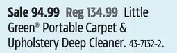 Canadian Tire BISSELL Little Green Portable Carpet & Upholstery Deep Cleaner offer