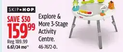 Canadian Tire Skip Hop Explore & More 3-Stage Activity Center offer