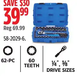 Canadian Tire Mastercraft Mechanic's Tool Set offer