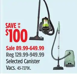 Canadian Tire Miele Selected Canister Vacs offer