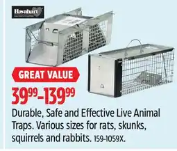 Canadian Tire Havahart Durable, Safe and Effective Live Animal Traps offer