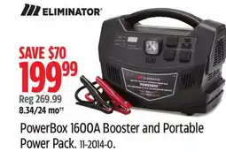Canadian Tire ELIMINATOR PowerBox 1600A Booster and Portable Power Pack offer