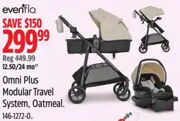 Canadian Tire Evenflo Omni Plus Modular Travel System, Oatmeal offer