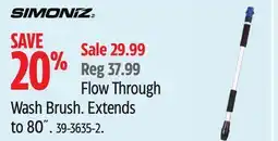 Canadian Tire SIMONIZ Flow Through Wash Brush offer