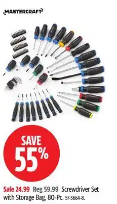 Canadian Tire Mastercraft Screwdriver Set with Storage Bag offer