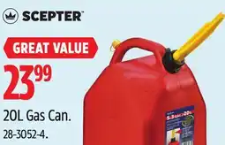 Canadian Tire Scepter Jerry Gas Can, 20-L offer