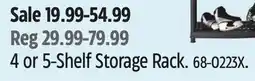 Canadian Tire Mastercraft 4 or 5-Shelf Storage Rack offer