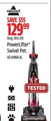 Canadian Tire Bissell PowerLifter Swivel Pet offer