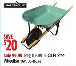 Canadian Tire Garden Club 5-Cu Ft Steel Wheelbarrow offer