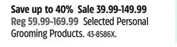 Canadian Tire Philips Selected Personal Grooming Products offer
