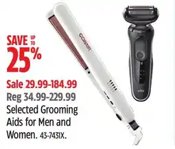 Canadian Tire Selected Grooming Aids for Men and Women offer