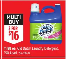 Canadian Tire Old Dutch Laundry Detergent offer