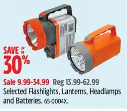 Canadian Tire Certified Selected Flashlights, Lanterns, Headlamps and Batteries offer