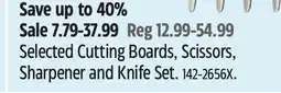 Canadian Tire Selected Cutting Boards, Scissors, Sharpener and Knife Set offer