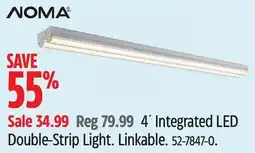 Canadian Tire Noma 4´ Integrated LED Double-Strip Light offer