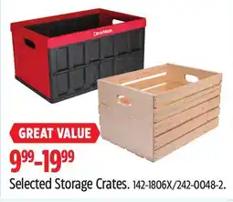 Canadian Tire Selected Storage Crates offer