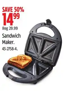 Canadian Tire MASTER Chef Sandwich Maker offer