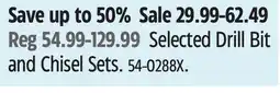 Canadian Tire MAXIMUM Selected Drill Bit and Chisel Sets offer